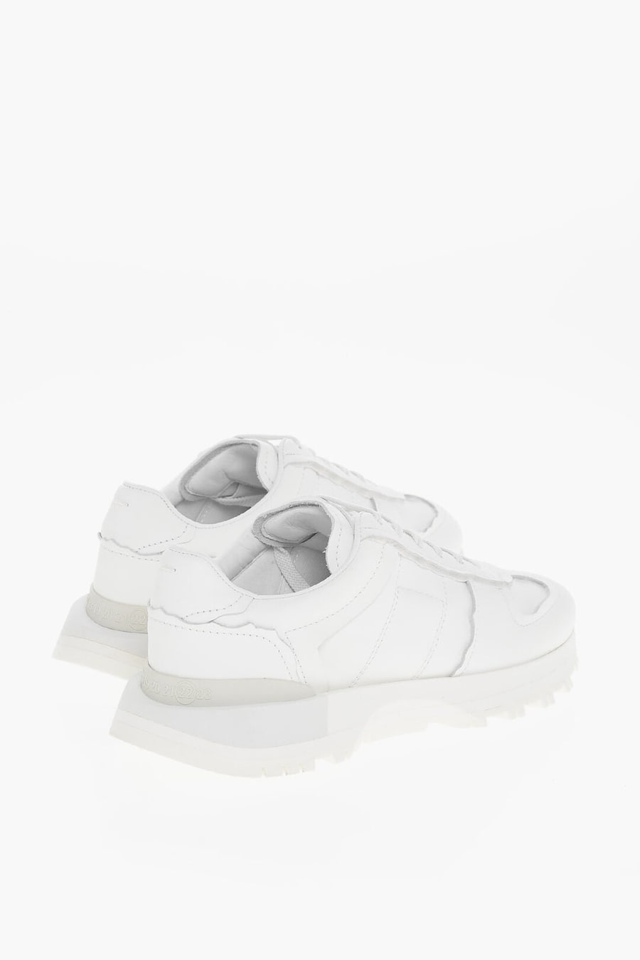 Maison Margiela 2405~MM22 Low Leather Sneakers Plain, view 2