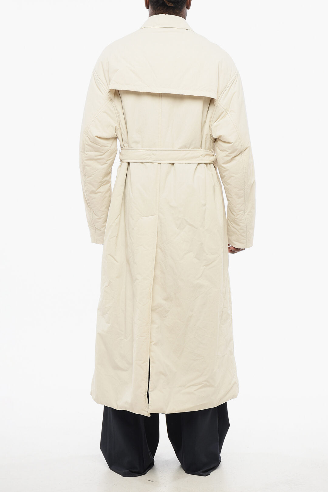 Gucci 2405~Padded Coat MONOGRAM SUPREME with Belt, view 2