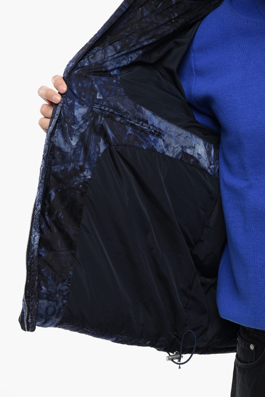 Off-White 2405~Puffer Jacket SIERRA LEONE with Monogram Pattern, view 5