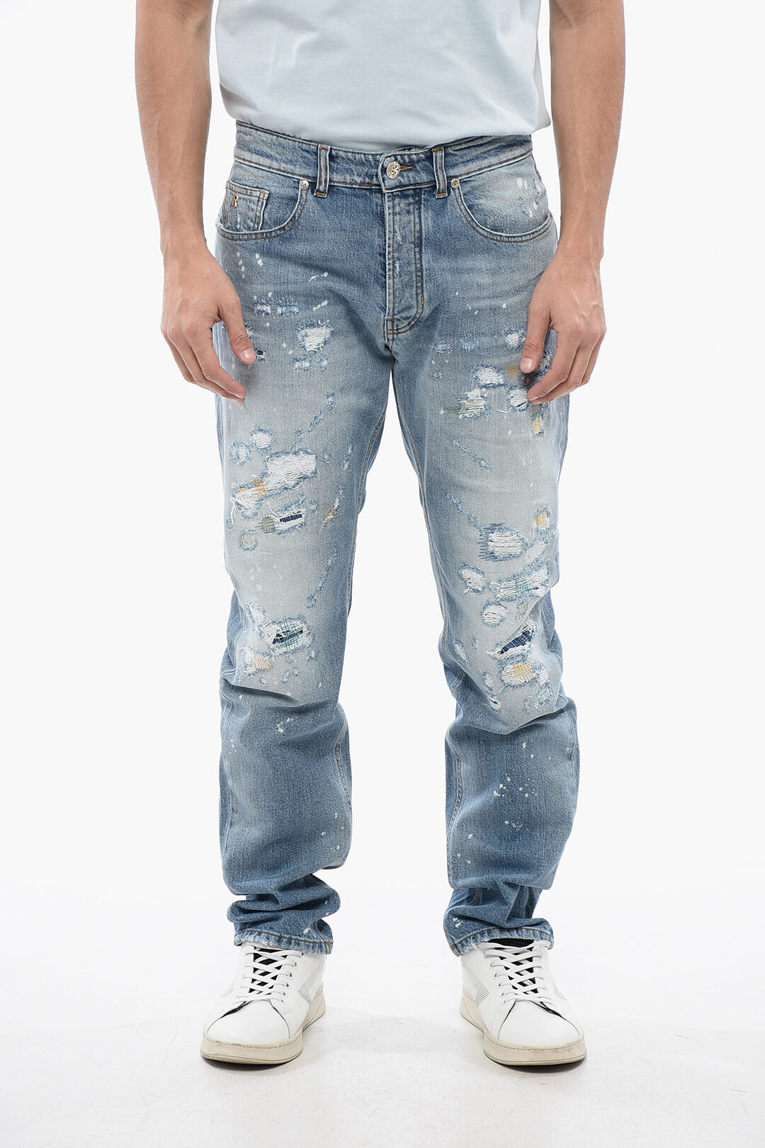 John Richmond 2405~Regular Fit Jeans SID Distressed Effect 18 cm