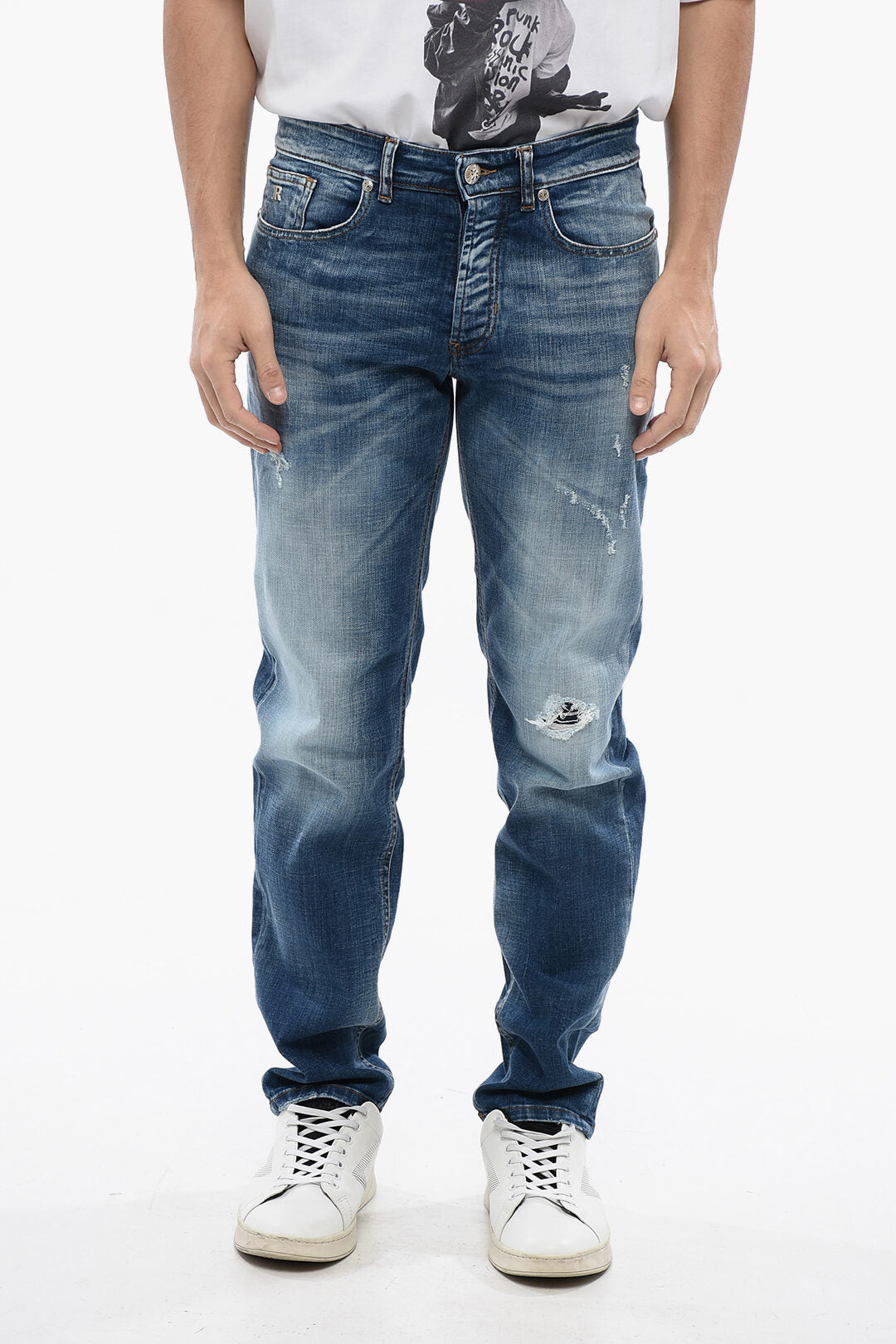 John Richmond 2405~Regular Fit Jeans SID Medium Wash 18 cm