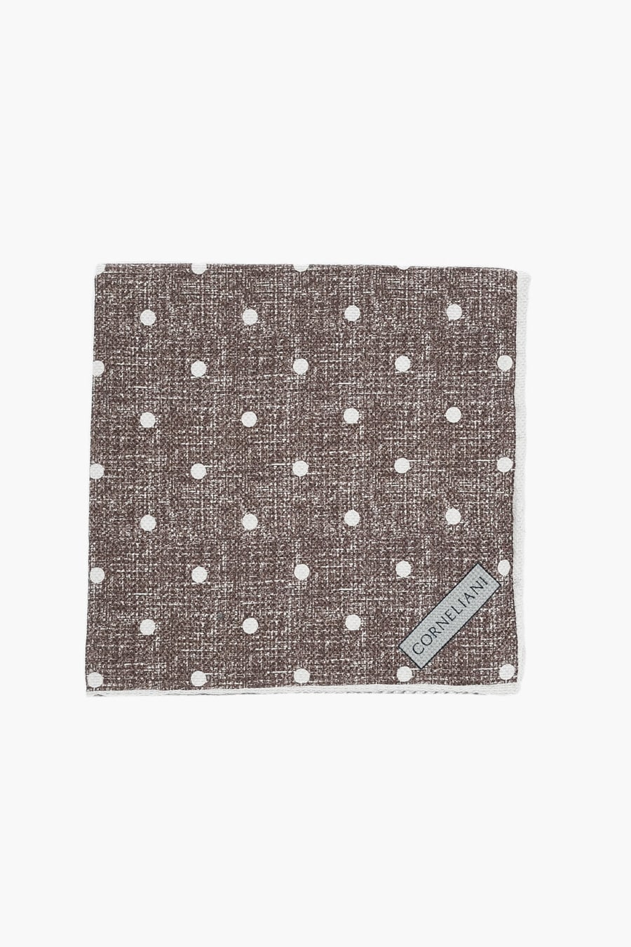 Corneliani 2405~Silk Pocket Square with Double Pattern