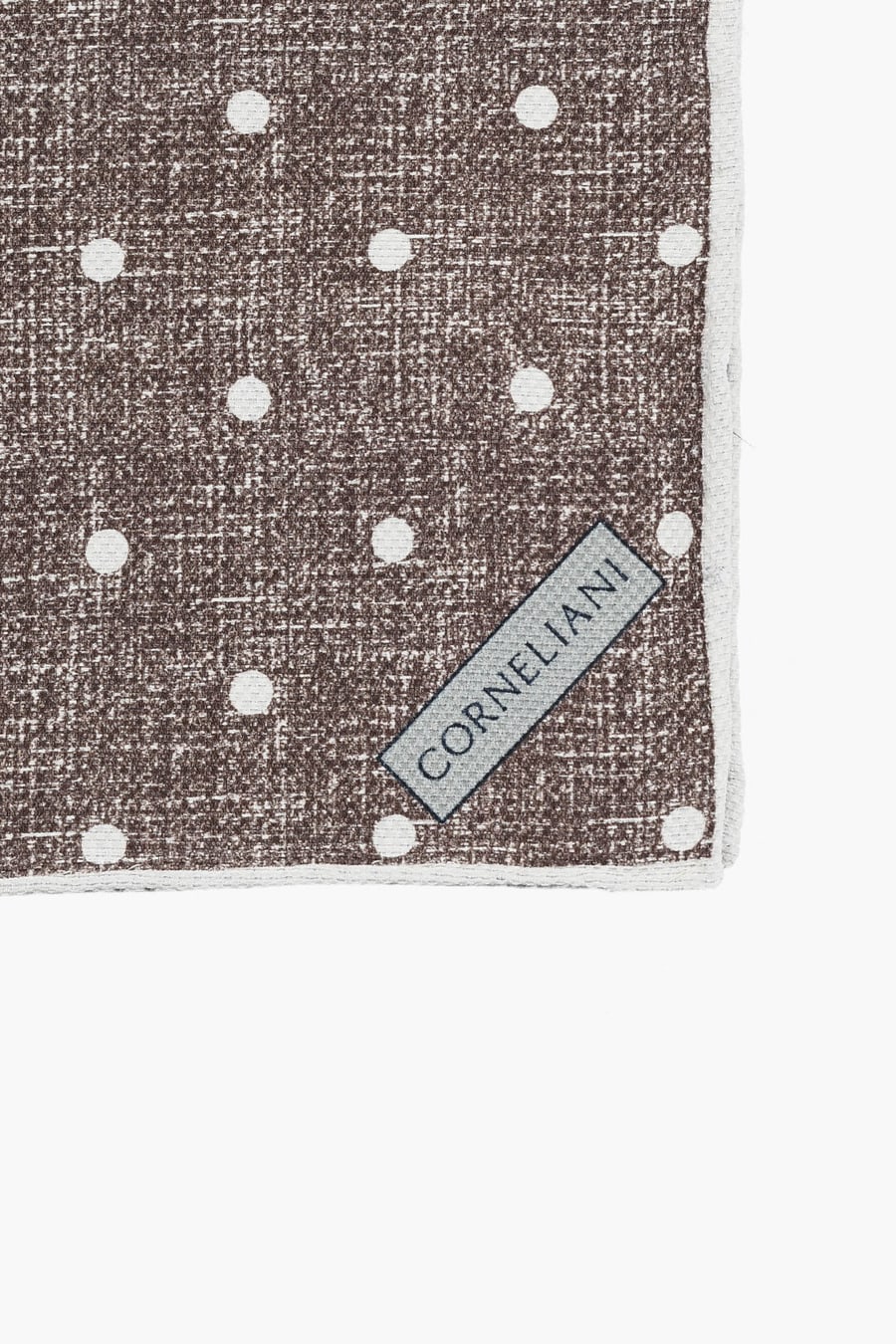 Corneliani 2405~Silk Pocket Square with Double Pattern, view 2