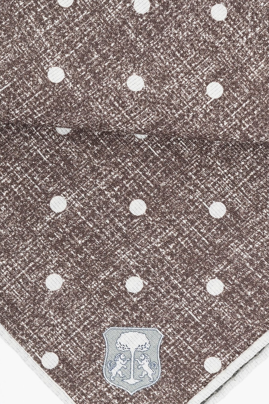 Corneliani 2405~Silk Pocket Square with Double Pattern, view 3