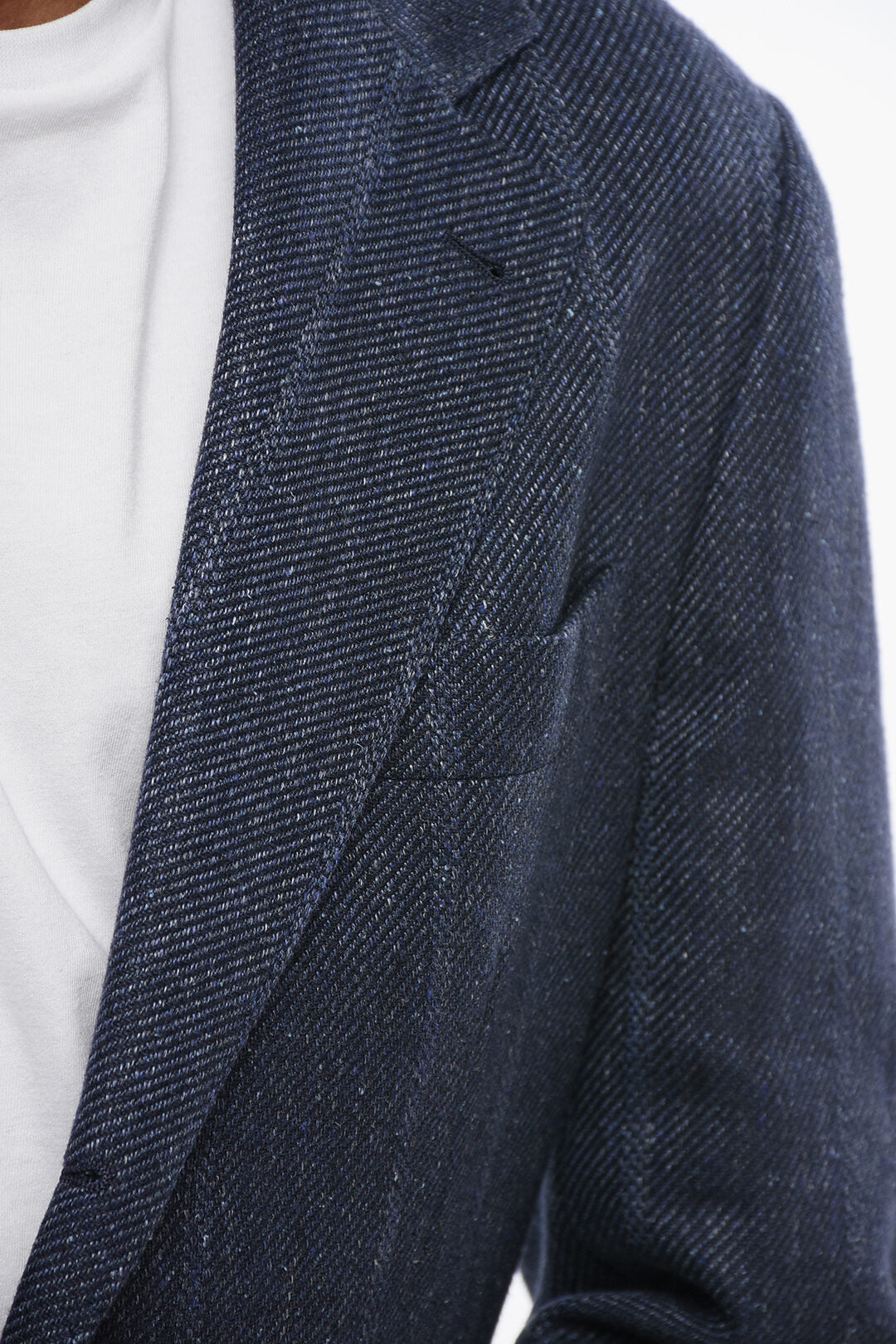 Brunello Cucinelli 2405~Single-Breasted Linen-Blend Twill Blazer