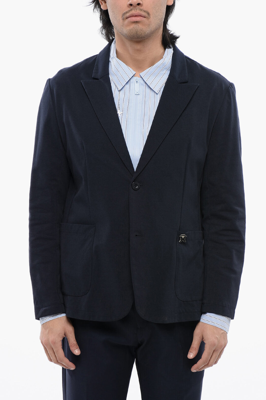 John Richmond 2405~Single-Breasted Unlined Blazer WOE
