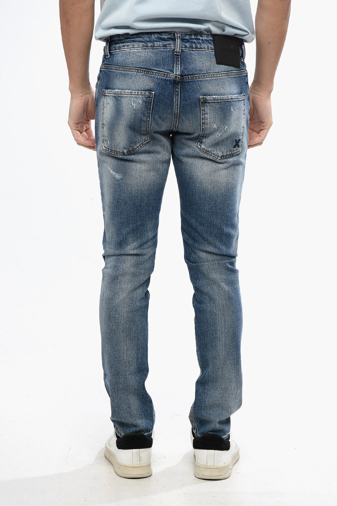 John Richmond 2405~Slim Fit Jeans AP Distressed Effect 16 cm