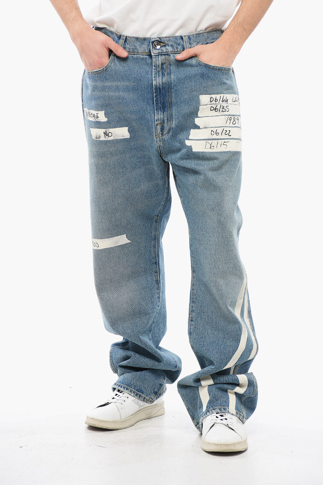 1989 Studio 2405~Slim-fit straight-leg jeans printed 26cm