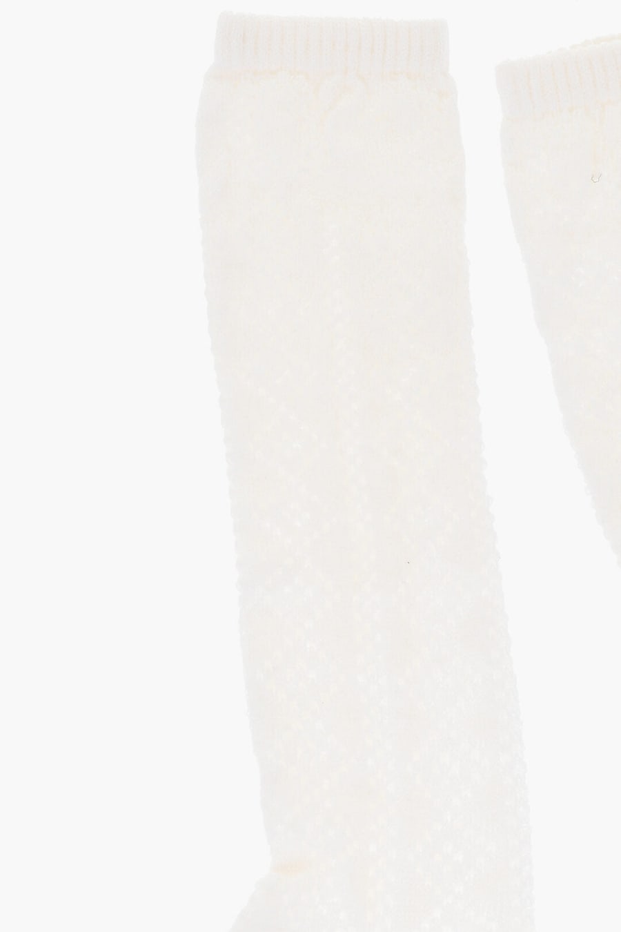 Dsquared2 2405~Solid-Color Long Socks with Perforated Details, view 2