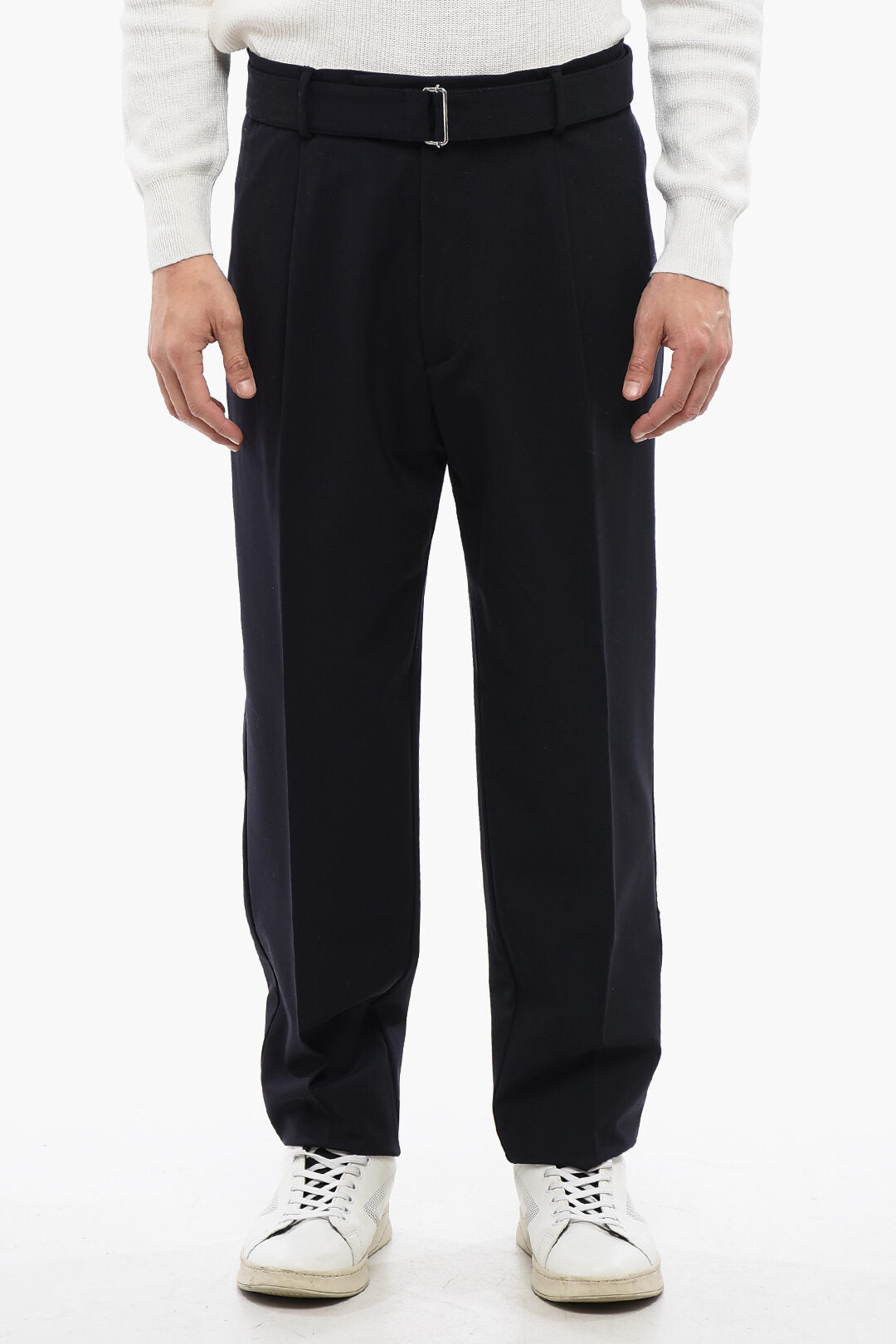 Altea 2405~Technical Wool Trousers BELT