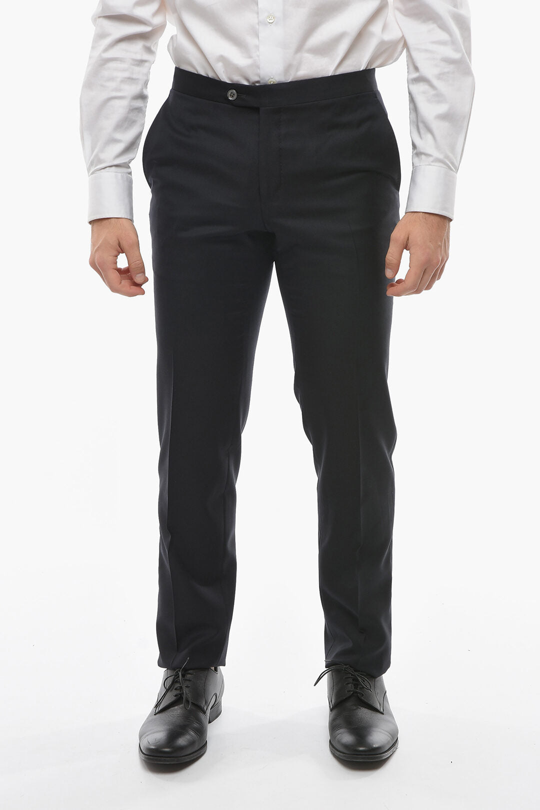 Corneliani 2405~Trousers CEREMONY ACADEMY with Satin Side Stripe