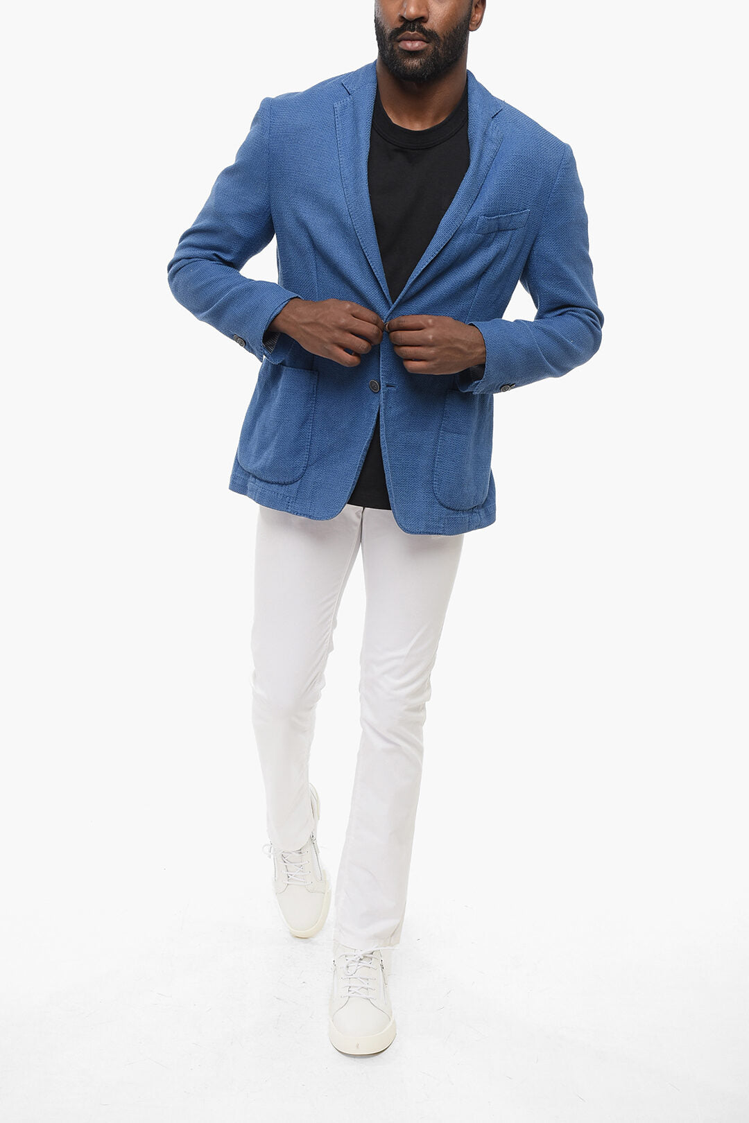 Nino Danieli 2405~Unlined 2-Button Jacket with Patch Pockets