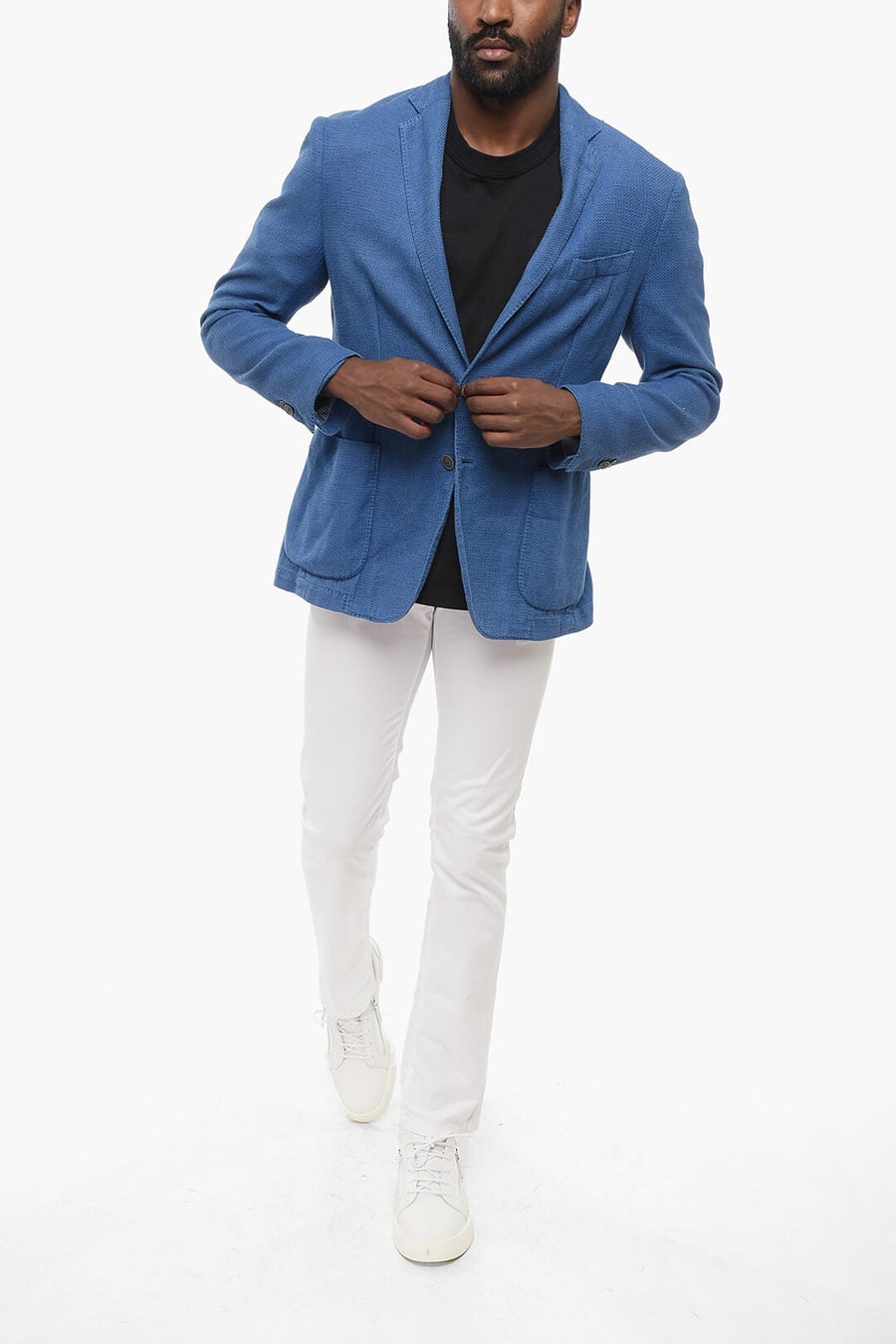 Nino Danieli 2405~Unlined 2-Button Jacket with Patch Pockets