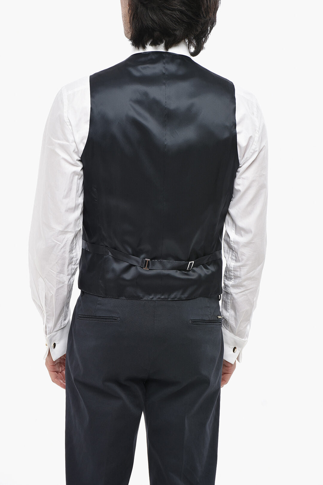 Corneliani 2405~Virgin Wool Solid-Color Waistcoat, view 2