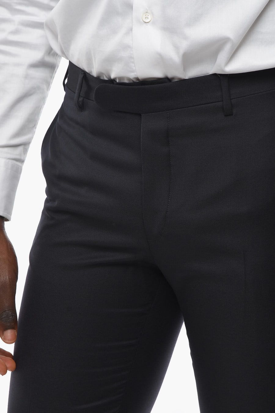 Corneliani 2405~Virgin Wool Trousers with Crease