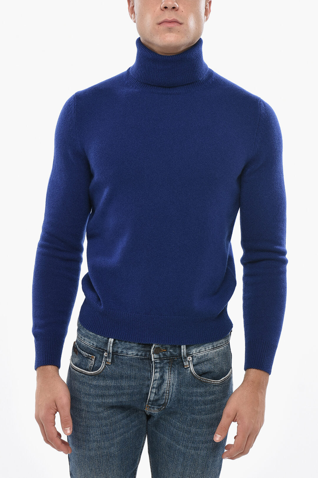 Malo 2405~Wool and Cashmere Turtleneck Sweater