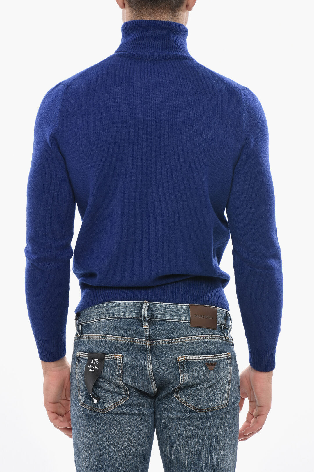 Malo 2405~Wool and Cashmere Turtleneck Sweater, view 2