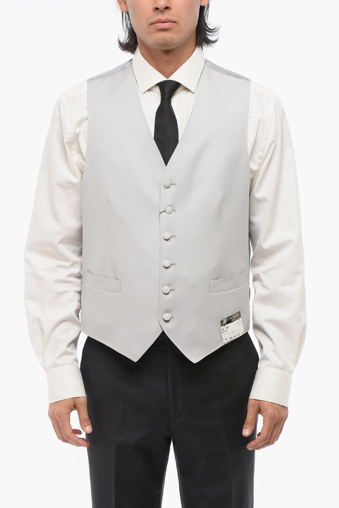 Corneliani 2470~6-Button Wool Waistcoat