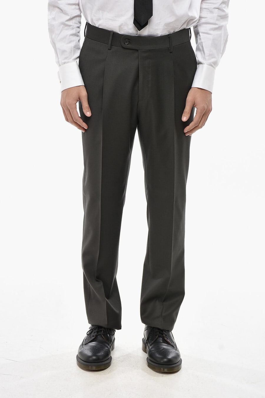 Corneliani 2470~CC COLLECTION Two-Button Virgin Wool Suit with Patch Pockets, view 7