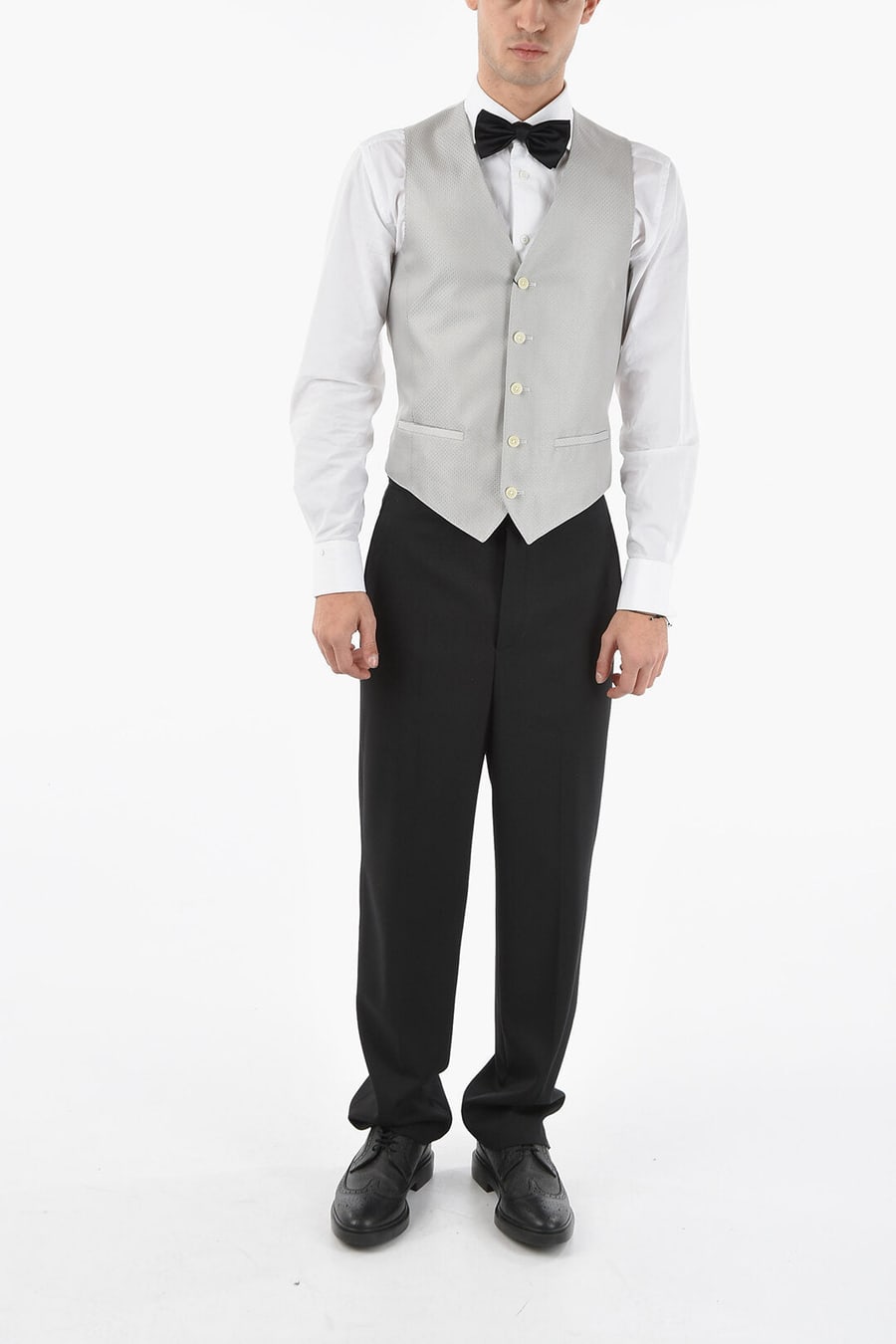 Corneliani 2470~CC COLLECTION Two-Tone Vest RESET with Martingale, view 4