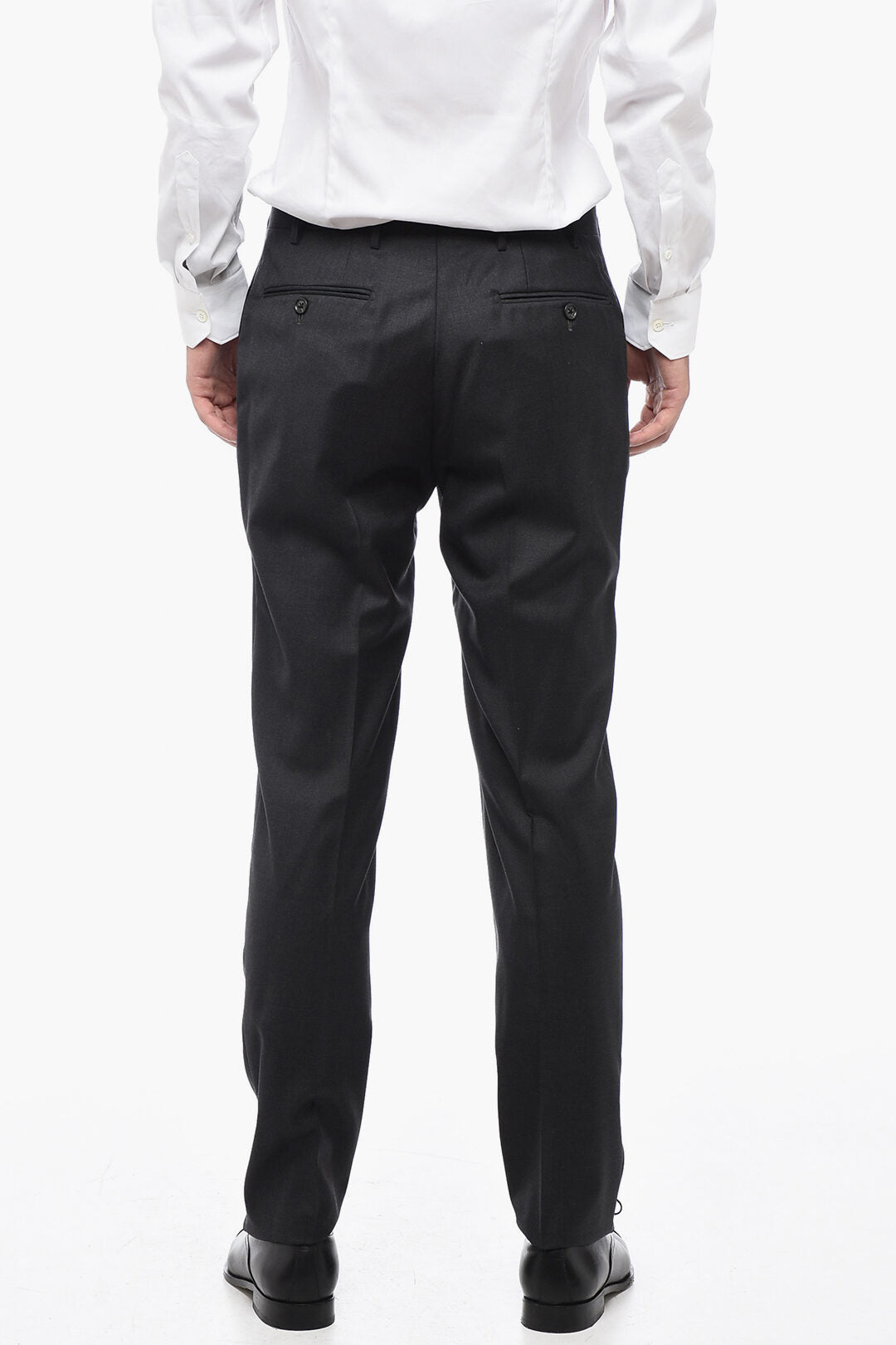 Corneliani 2470~CC COLLECTION Virgin Wool Trousers REFINED, view 2