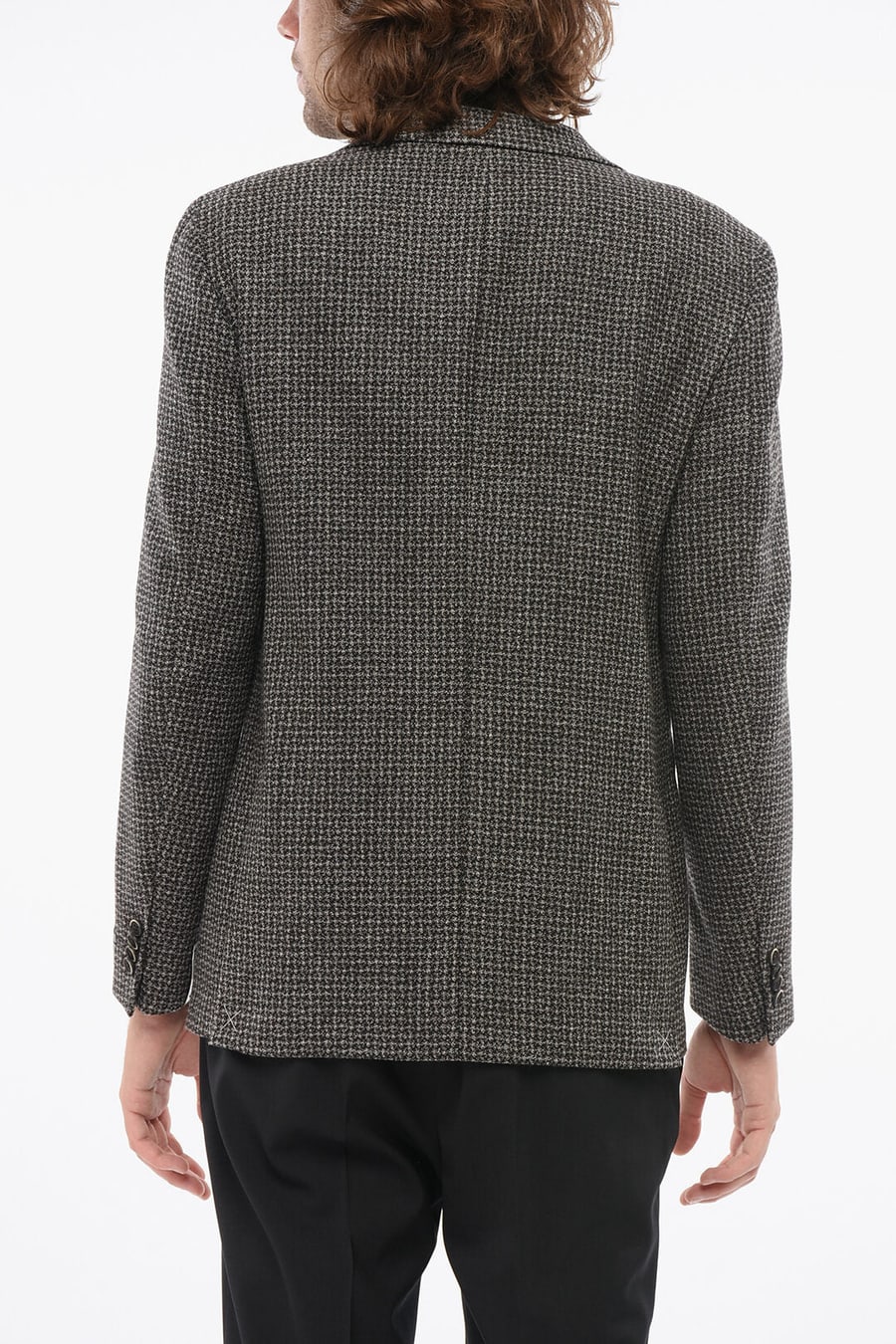 Nino Danieli 2470~Checked Blazer with Patch Pockets, view 2