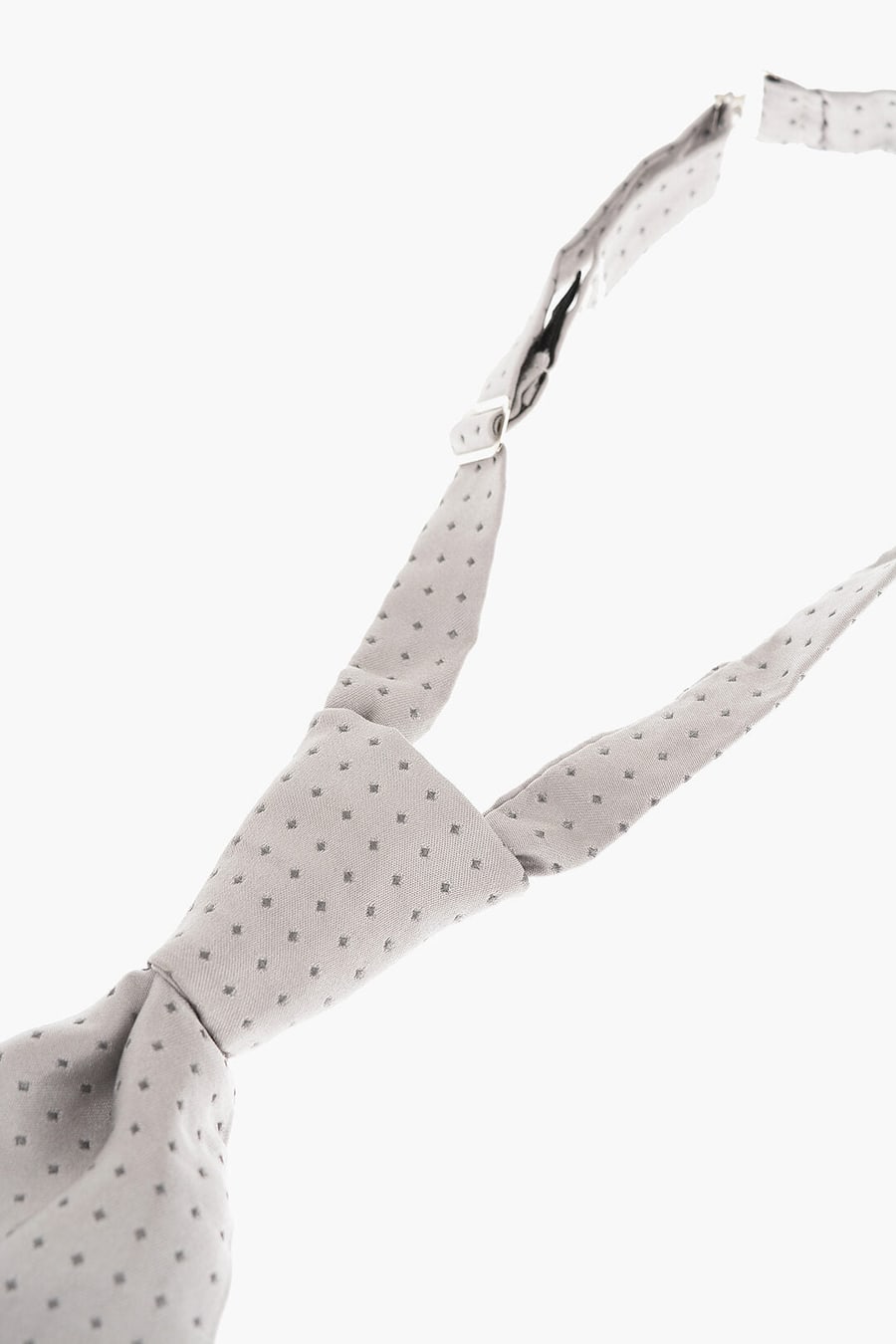Corneliani 2470~Checked Silk Ascot Tie, view 2