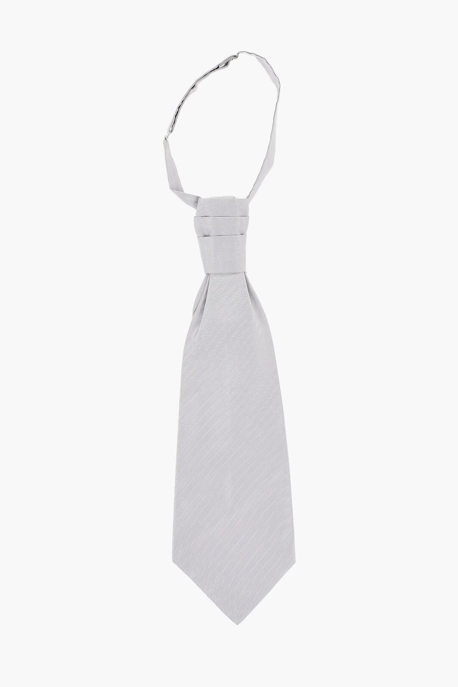 Corneliani 2470~Chevron-Pattern Silk Ascot Tie