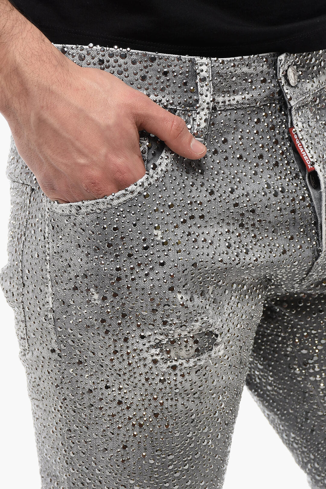 Dsquared2 2470~Cool Guy Distressed Jeans with Studs