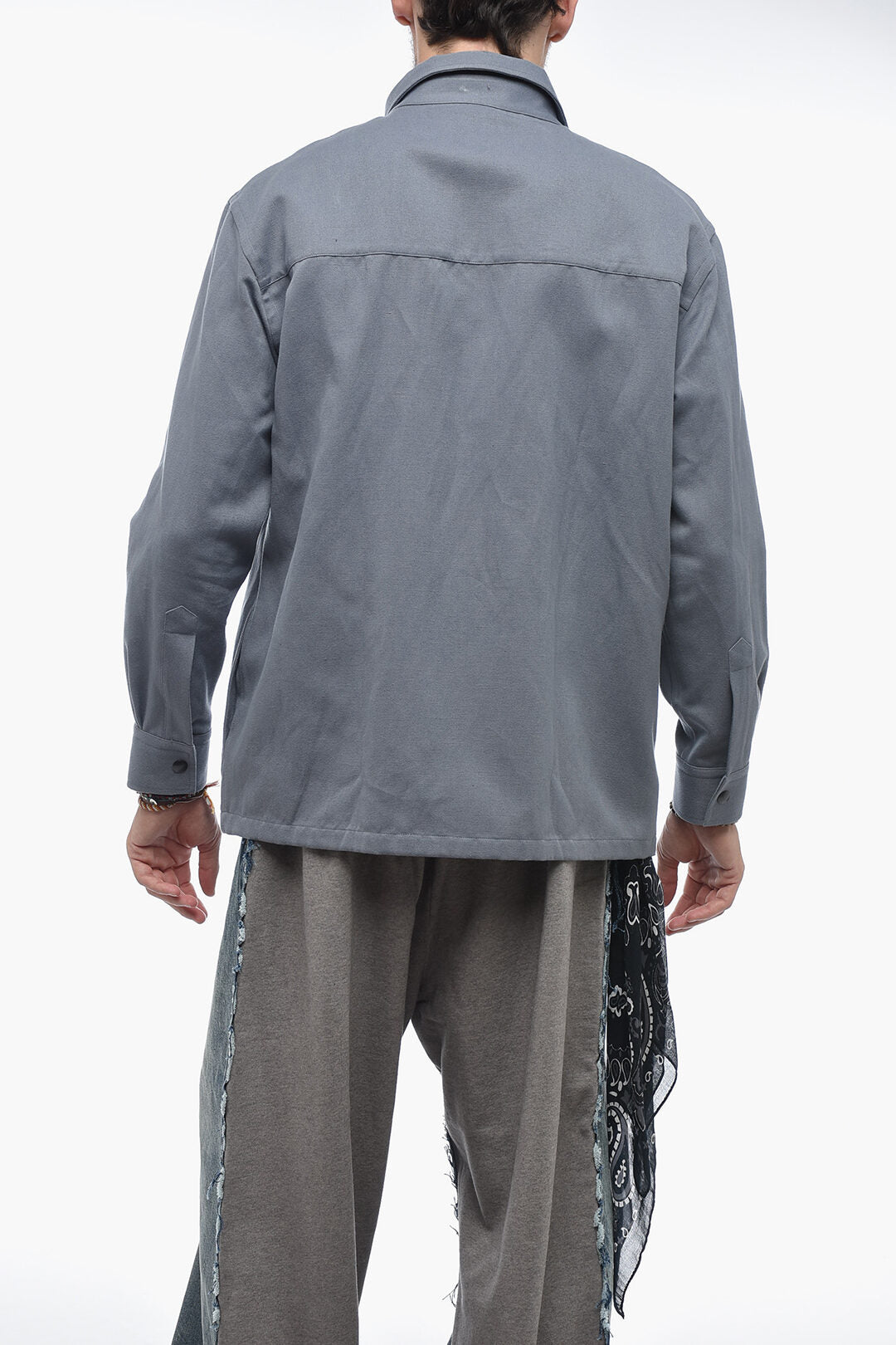 Destin 2470~Cotton Blend Overshirt PENNY with Bandana Detail