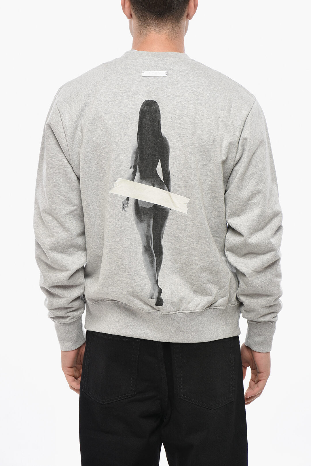 1989 Studio 2470~Crewneck Sweatshirt ART with Flocked Print