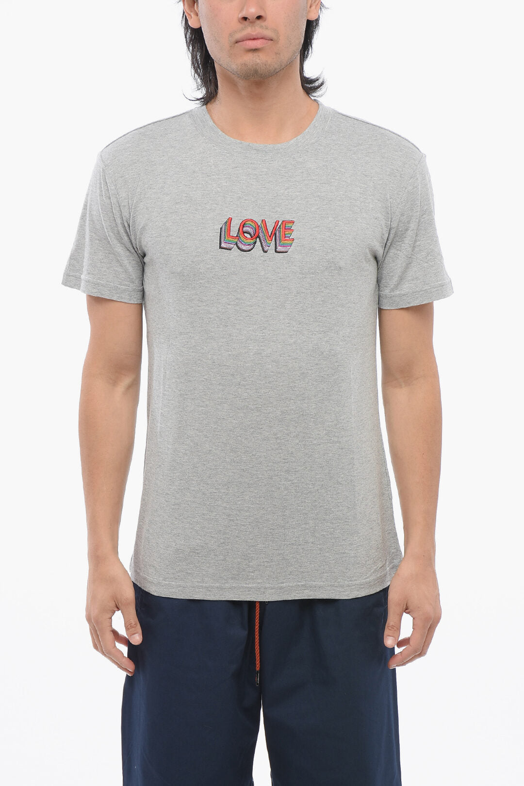 Viktor & Rolf 2470~Crewneck T-Shirt LOVE with Embroidery