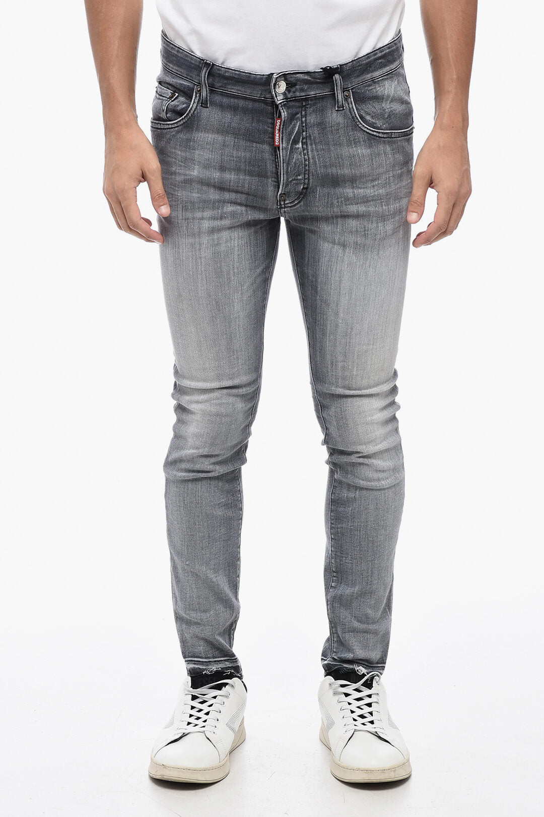 Dsquared2 2470~Jeans with Frayed Hem SUPER TWINKY 14cm