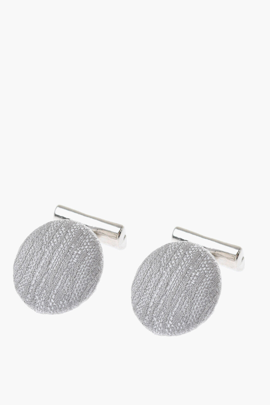 Corneliani 2470~Metal Cufflinks Coated in Silk