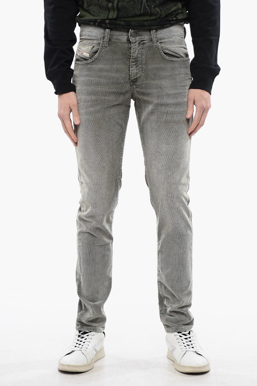 Diesel 2470~Ribbed Velour Slim Fit Trousers 2019 D-STRUKT Low Rise