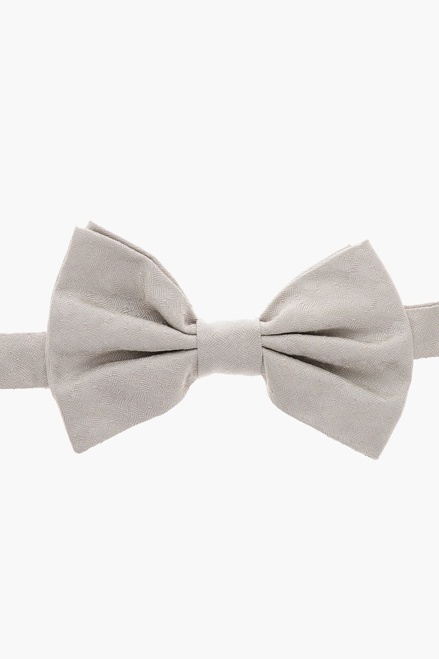 Corneliani 2470~Solid Silk Bow Tie with Micro Motifs