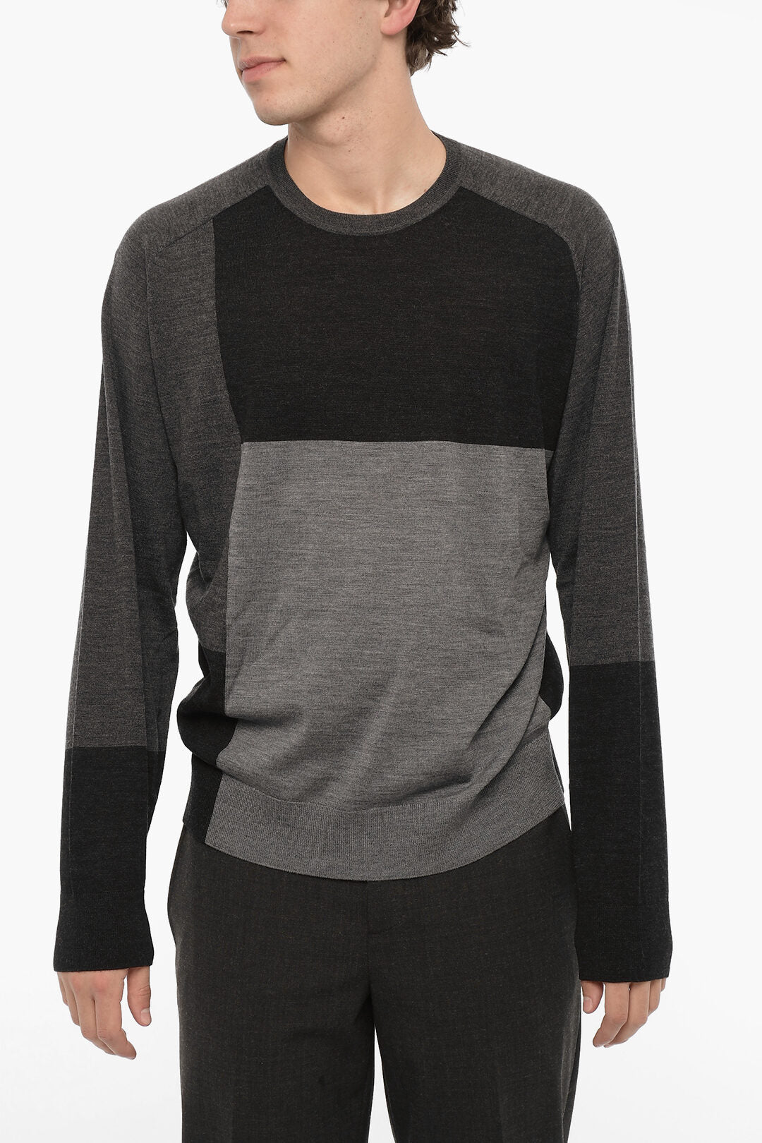 Neil Barrett 2470~Two-Tone Wool Sweater