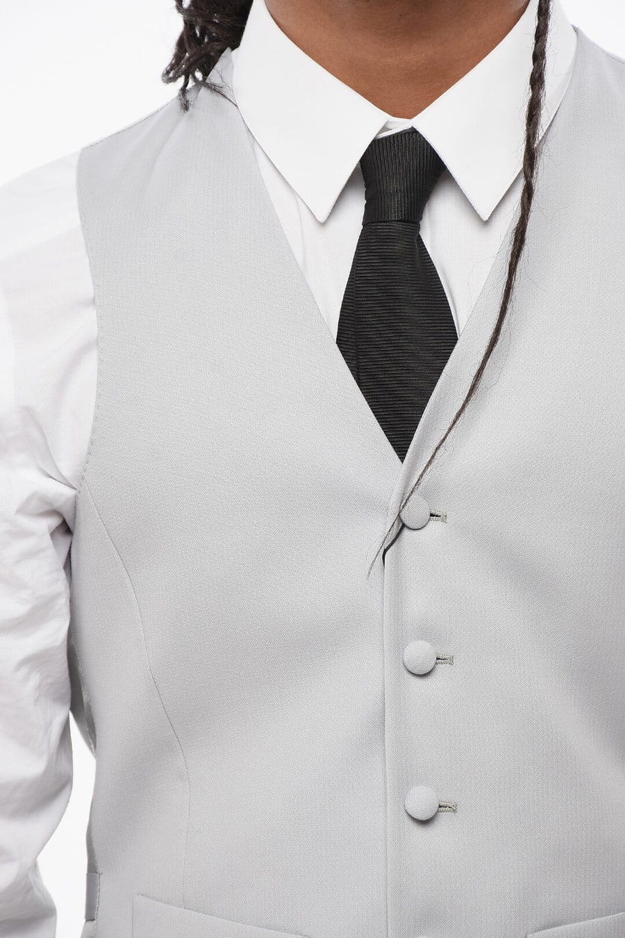 Corneliani 2470~Wool 5-Button Waistcoat with Welt Pockets