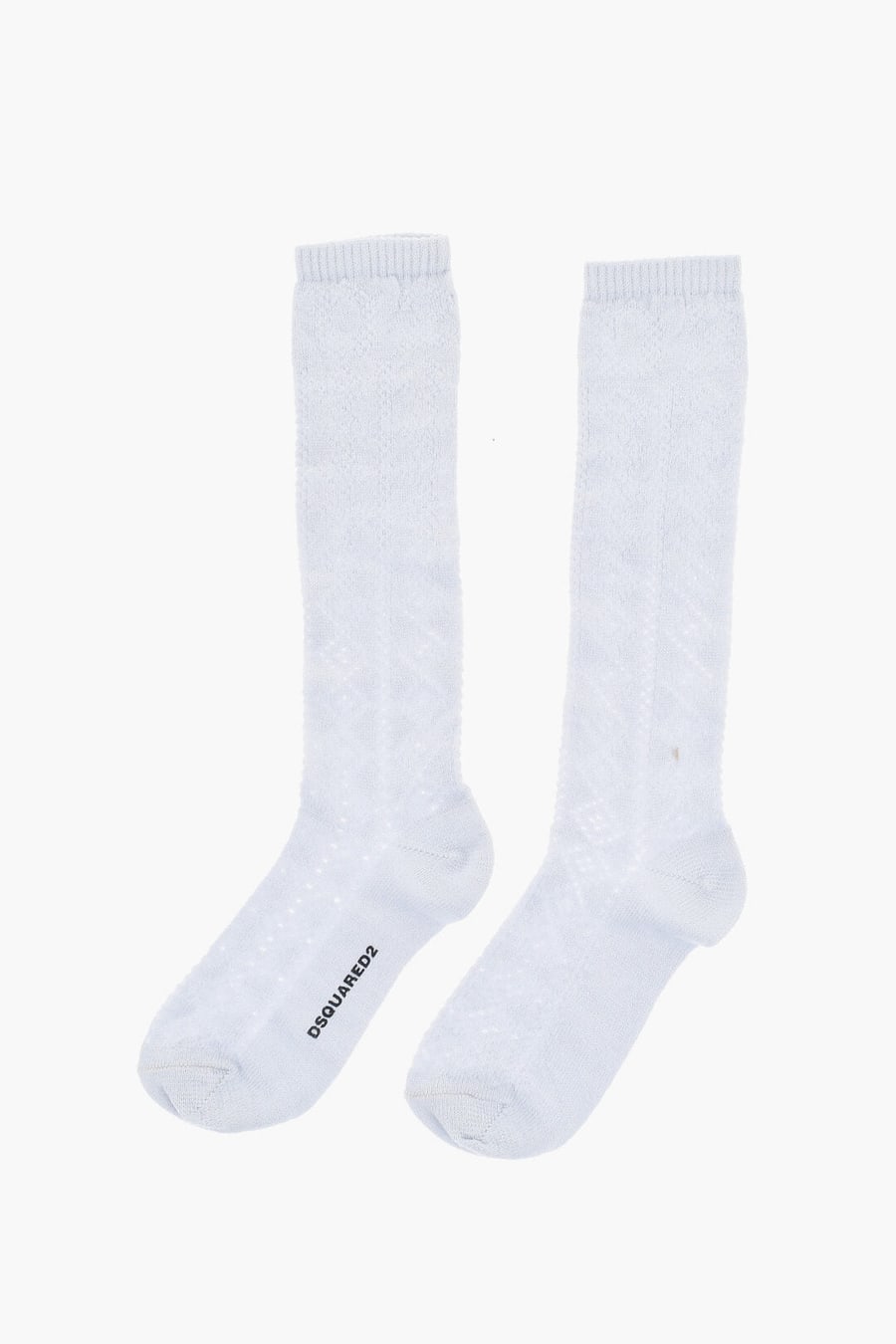 Dsquared2 2470~Wool-Blend Perforated Long Socks