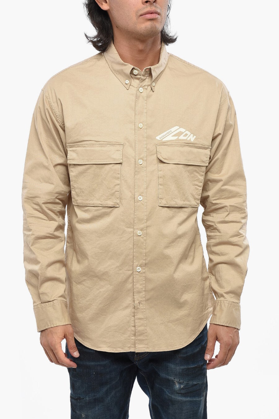 Dsquared2 2500~Button-down Shirt ICON with Utility Pockets