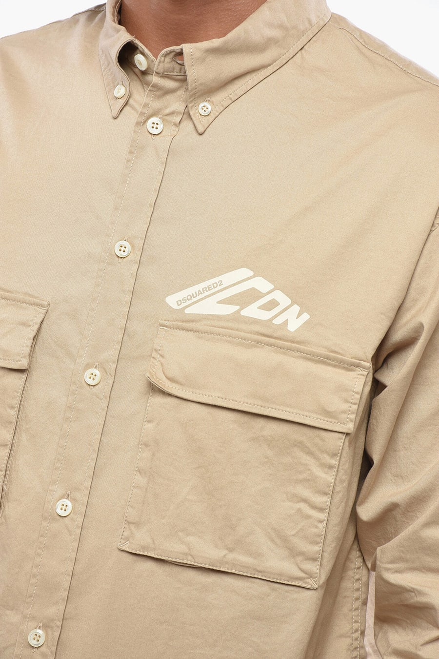 Dsquared2 2500~Button-down Shirt ICON with Utility Pockets, view 3