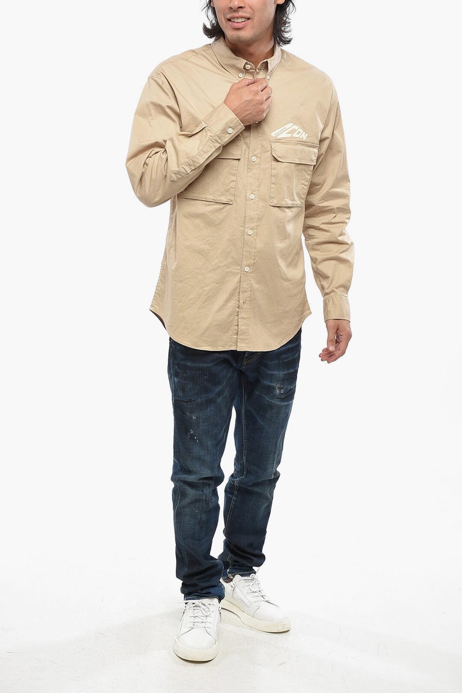 Dsquared2 2500~Button-down Shirt ICON with Utility Pockets, view 4