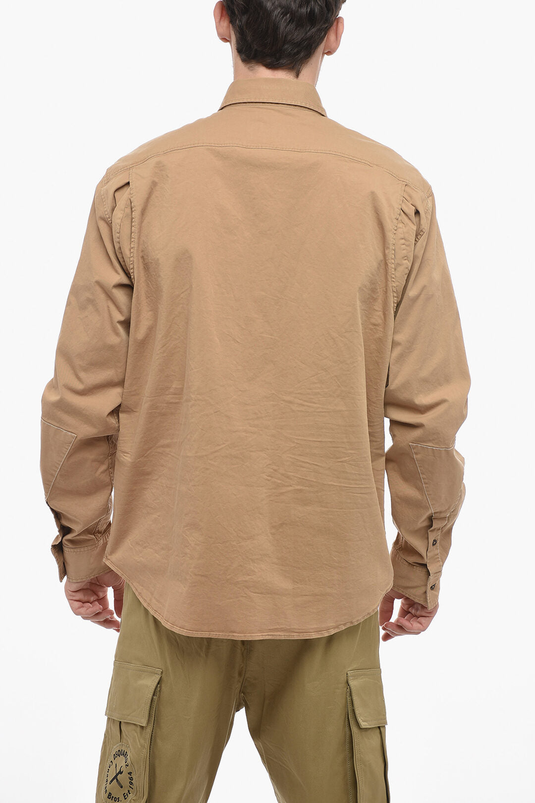 Dsquared2 2500~Cotton Overshirt with Embroidered Logo