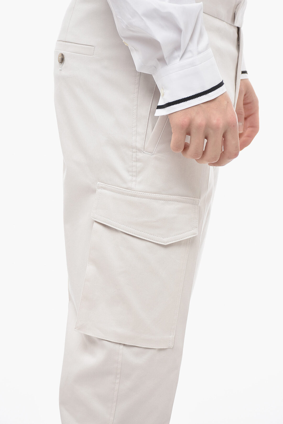 Neil Barrett 2500~Cotton Skinny Fit Cargo Pants, view 2