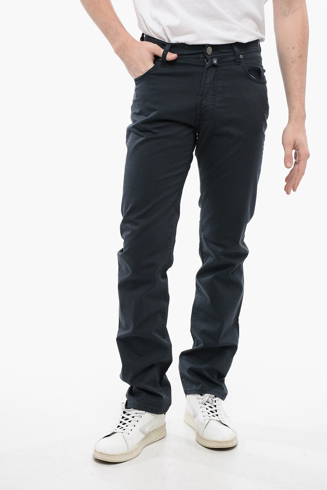 Corneliani 2500~ID Cotton Stretch 5-Pocket Pants