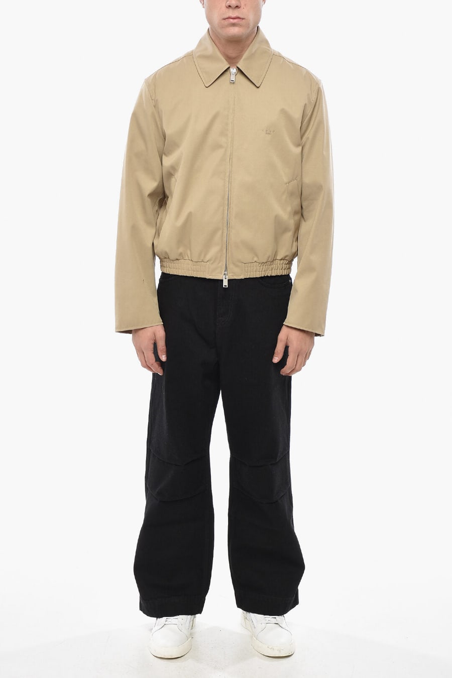 1989 Studio 2500~Lightweight Solid-Color Jacket with Embroidered Logo, view 4