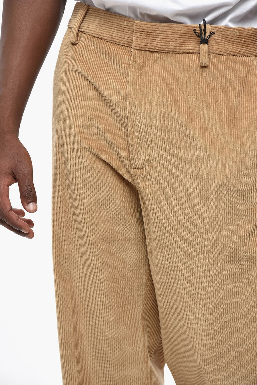 Dsquared2 2500~Ribbed Velour Straight-Leg Trousers