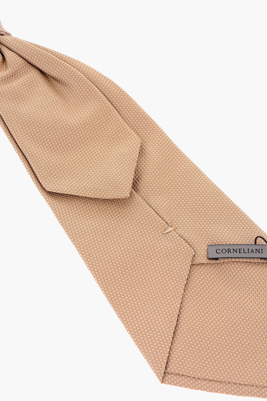 Corneliani 2500~Solid Silk Ascot Tie, view 3