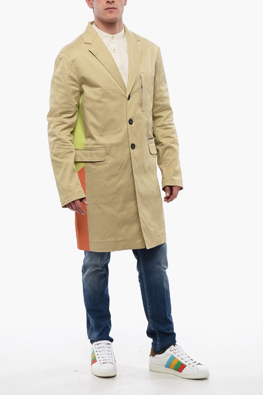 Dsquared2 2500~Unlined Coat With Flap Pockets, view 4