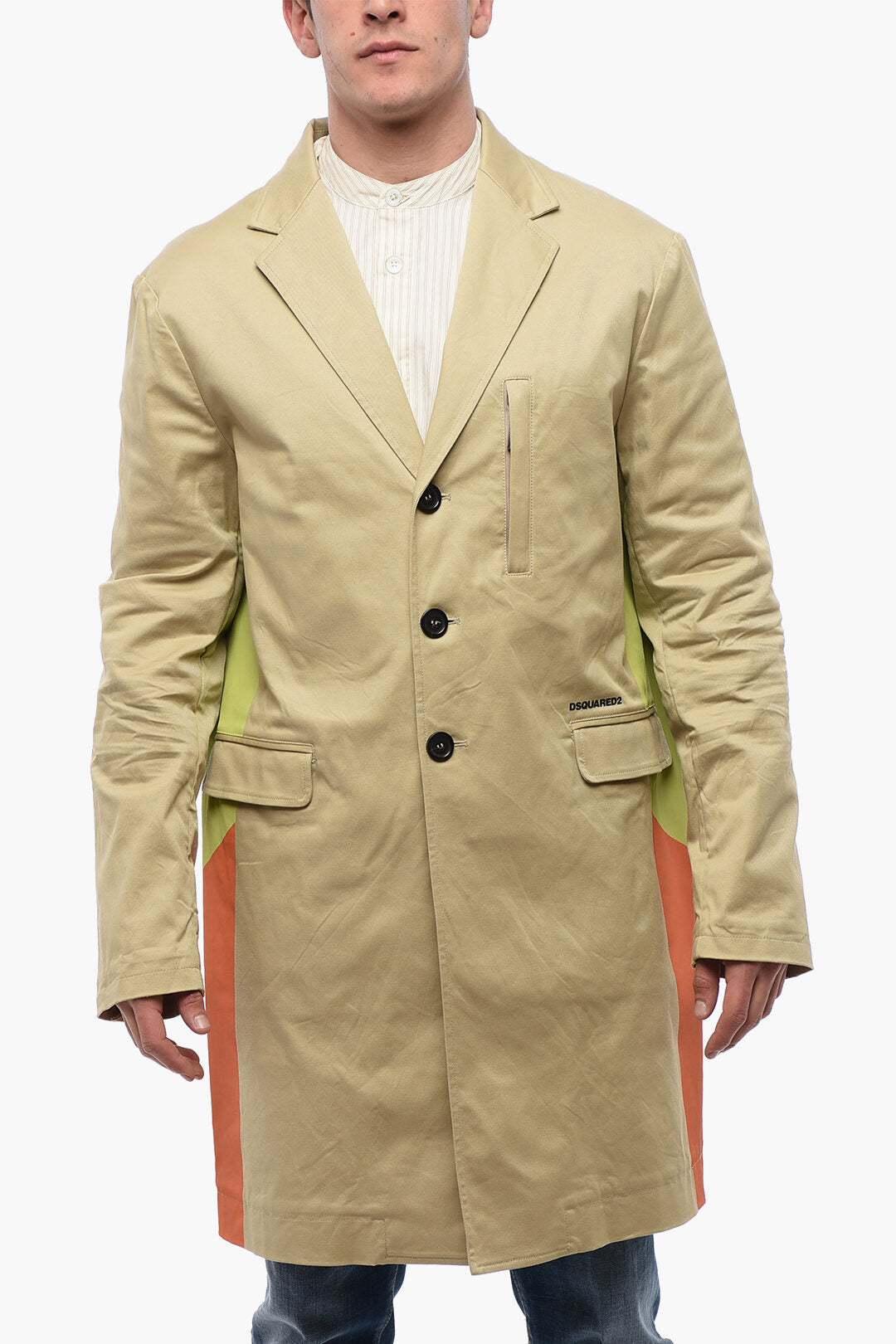 Dsquared2 2500~Unlined Coat With Flap Pockets